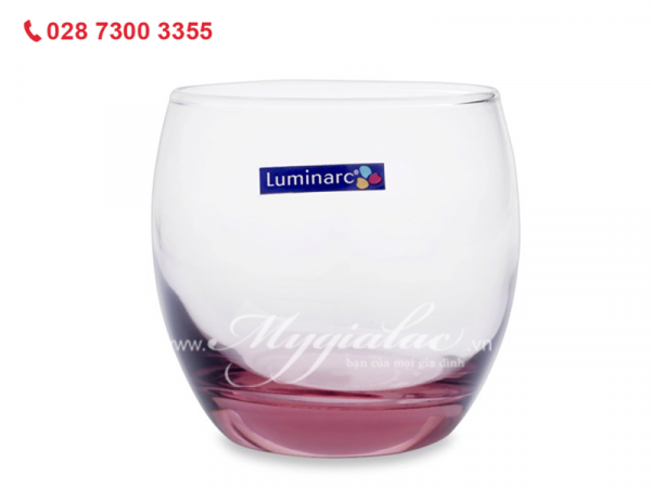 Ly Thap Thuy Tinh Luminarc Salto Pink 320ml J5386